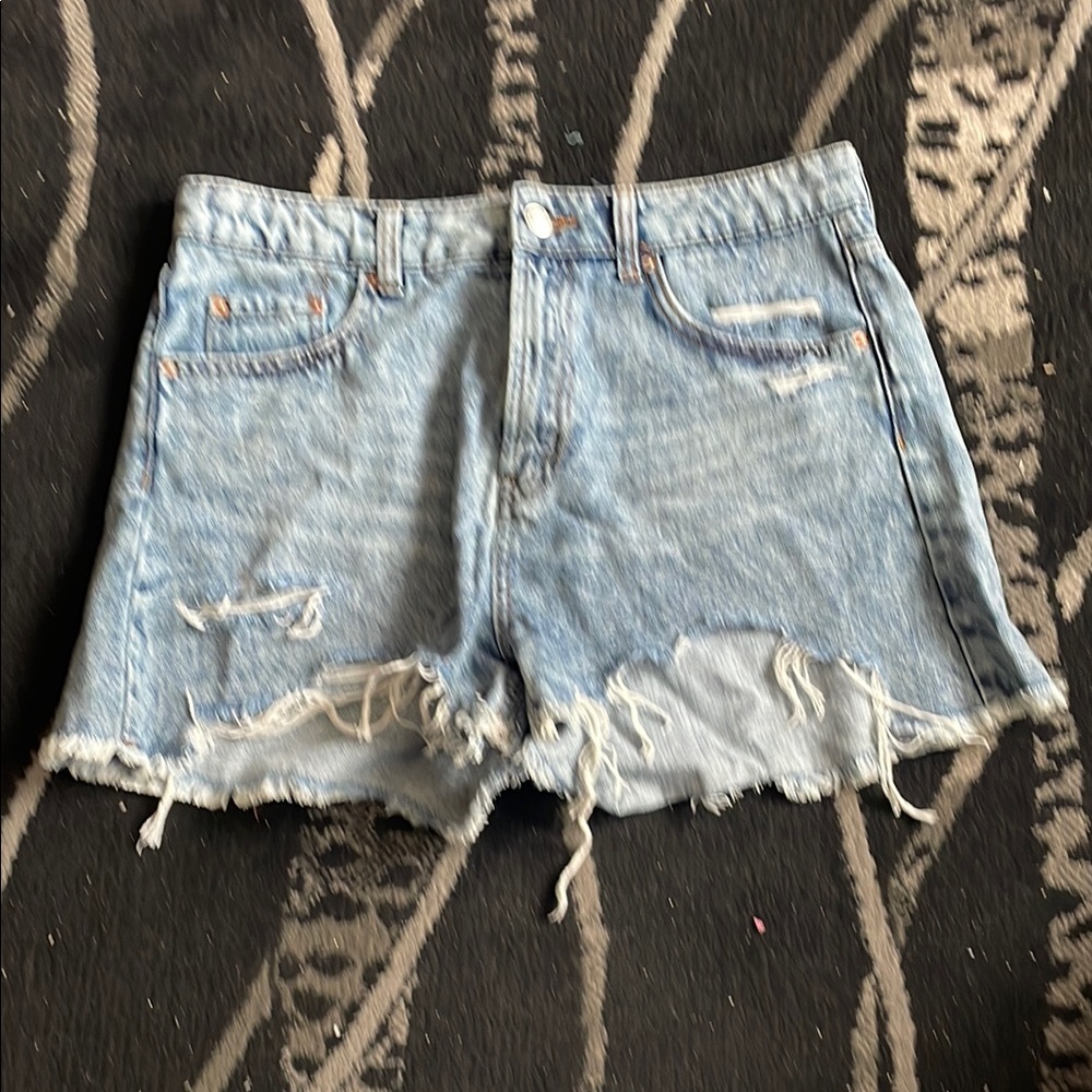 Wild Fable Blue Distressed Jean Shorts